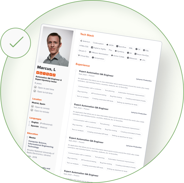 Resume transformation visualization